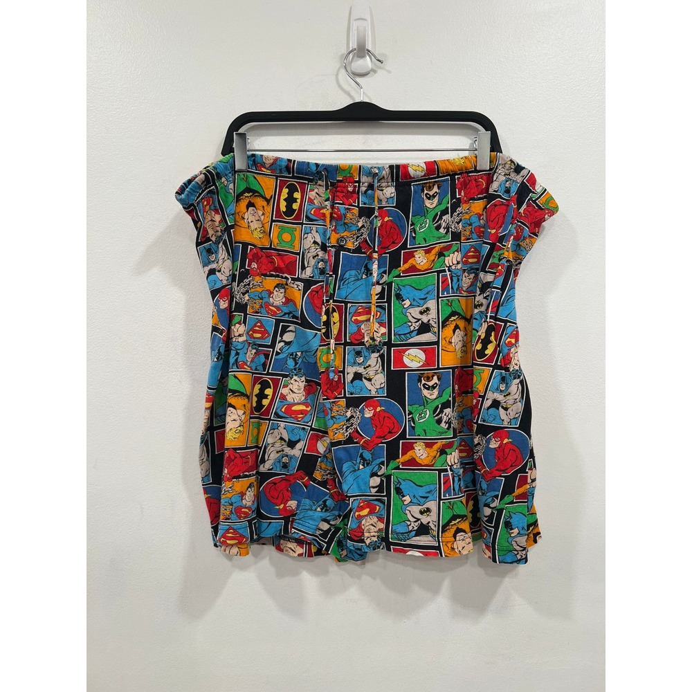 Vintage DC Comics Original Justice League Sleep Shorts Mens XL Pajama Superhero
